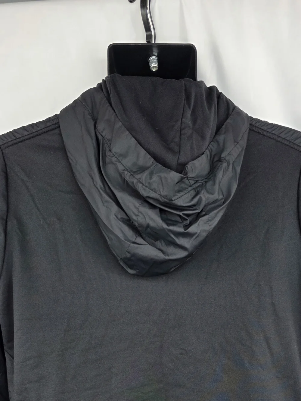 Skora Men's Black Hooded Light Quilted Running Jacket Size Small (35-36) AG-3465 - Picture 10 of 13